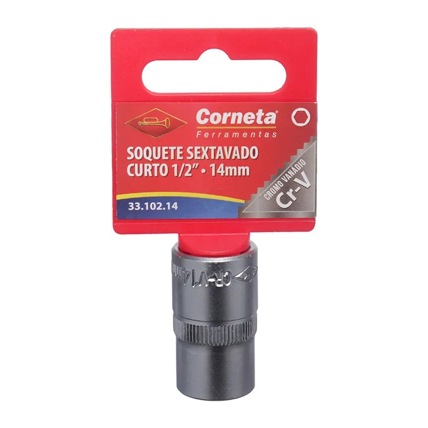 Soquete Sextavado Curto 1/2 14mm — imagem 3
