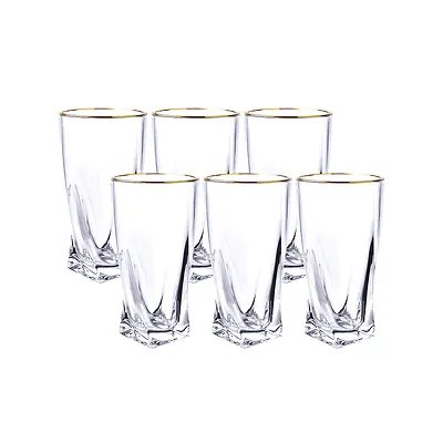 Copo Long Drink Cristal Ice com Borda Dourada 380ml 6 Peças — imagem 2