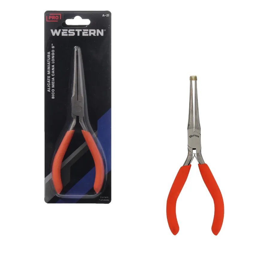 Alicate Mini Bico M Cana Laranja 6" — imagem 2