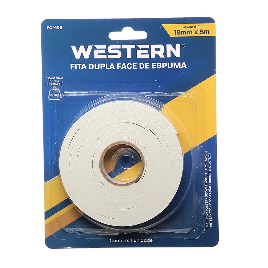 Fita Dupla Face Espuma 5m x 18mm — imagem 2