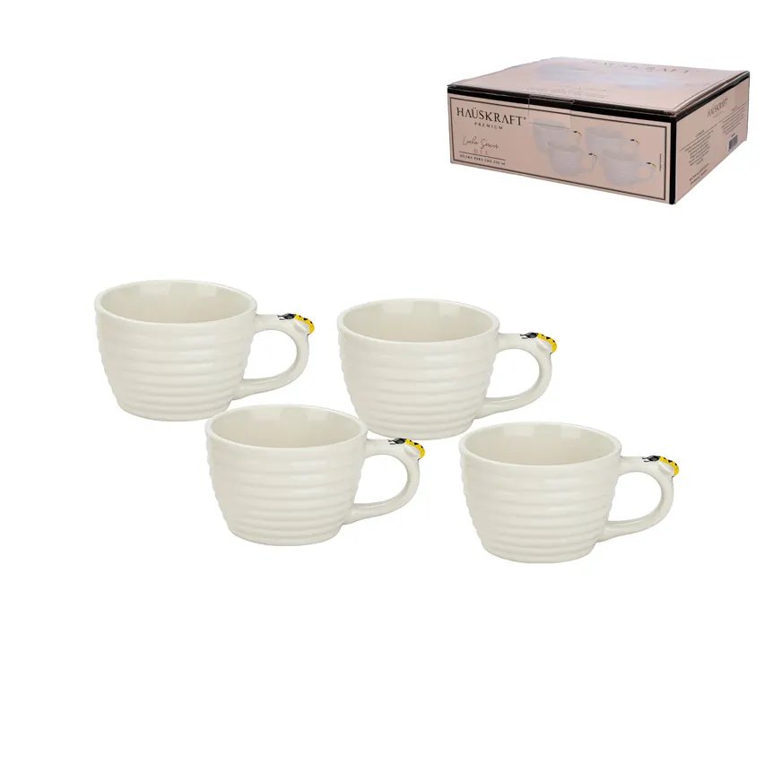 Xícara de Chá Porcelana Bee 230ML4 Peças — imagem 2