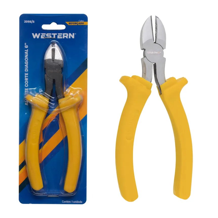 Alicate Corte Diagonal Pro Amarelo 6" — imagem 2