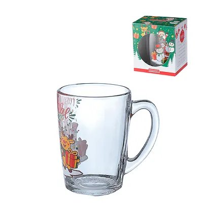 Caneca Vidro Natal Hohoho 350ml — imagem 2