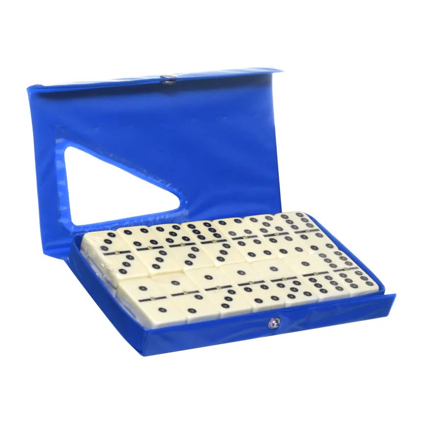 Jogo 28 Peças Domino Azul 7mm — imagem 2