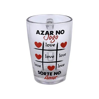 Caneca Vidro Sorte no Amor 320ml — imagem 3