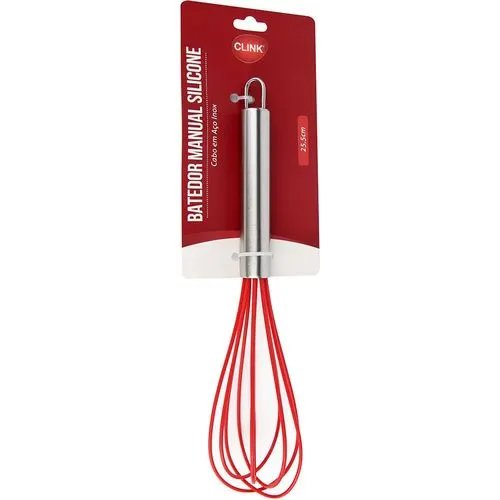 Batedor Manual Silicone Aço INOX 5 cm x 25,5 cm — imagem 2