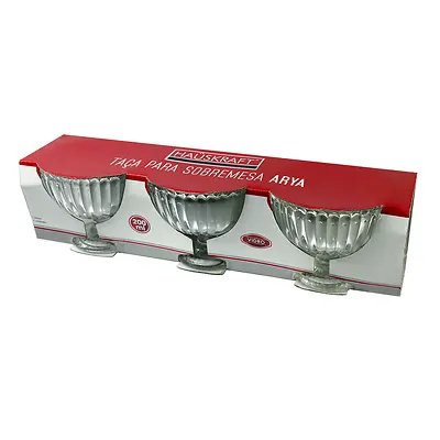 Taça Sobremesa Vidro Arya 200ml 3 Peças — imagem 3