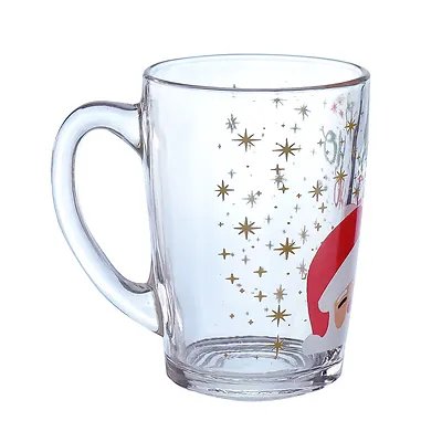 Caneca Vidro Papai Noel 350ml — imagem 2