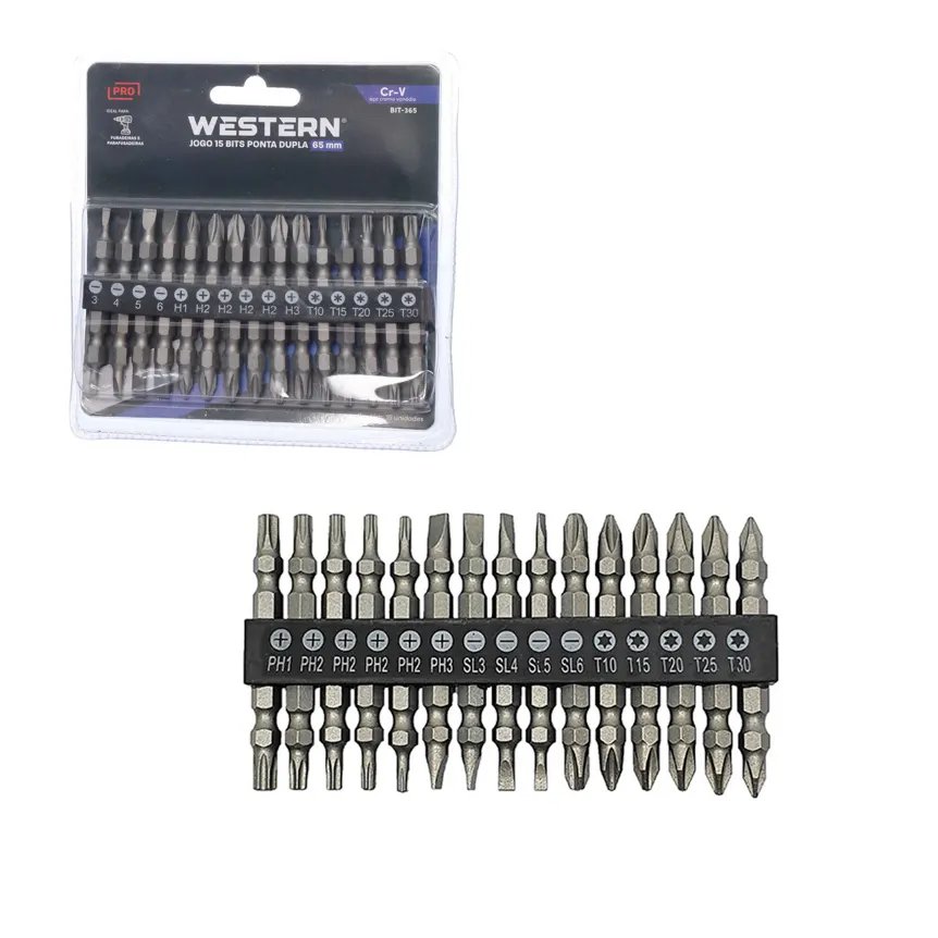 Bits Ponta Dupla 65mm 15 Peças — imagem 3