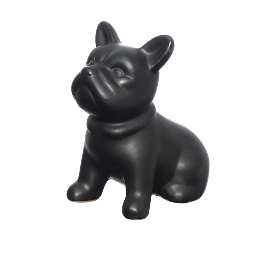 Figura Bulldog Preta 100mm — imagem 2