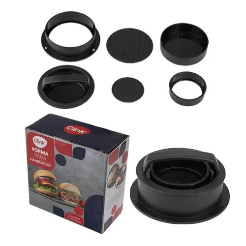Forma Hamburguer Plástico 12,5 cm x 10,9 cm x 6,5 cm — imagem 3