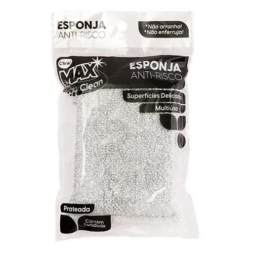 Esponja Anti-Risco Espuma e Poliéster 12 cm x 7 cm x 3 cm — imagem 3