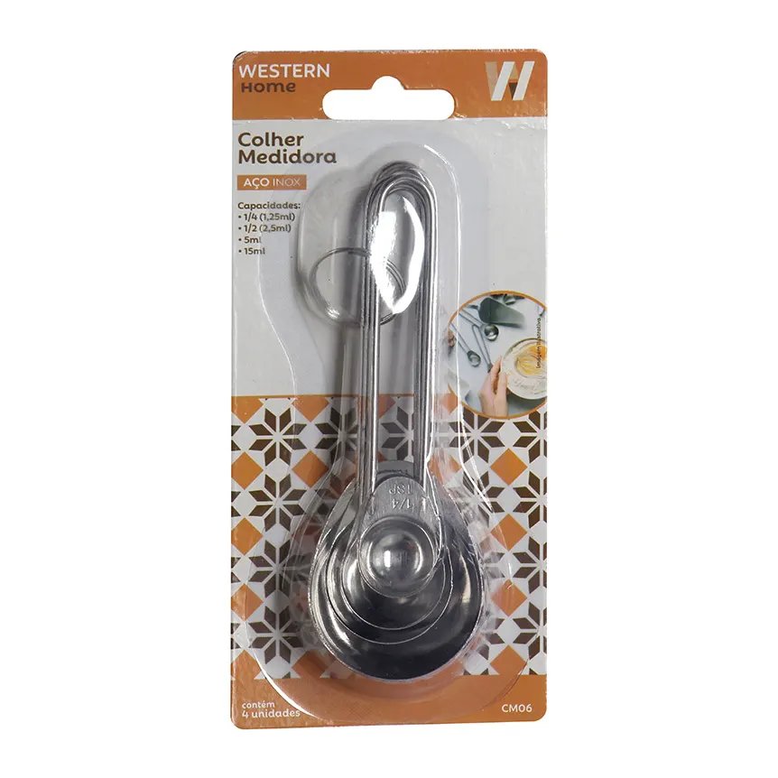 Colher Medidora Inox 4 Peças — imagem 2