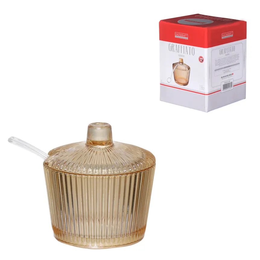 Açucareiro com Colher Vidro GFT 200ml — imagem 3