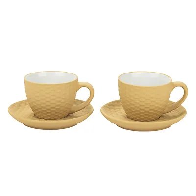 Xícara de Chá com Pires Rattan 230ml 2 Peças — imagem 4