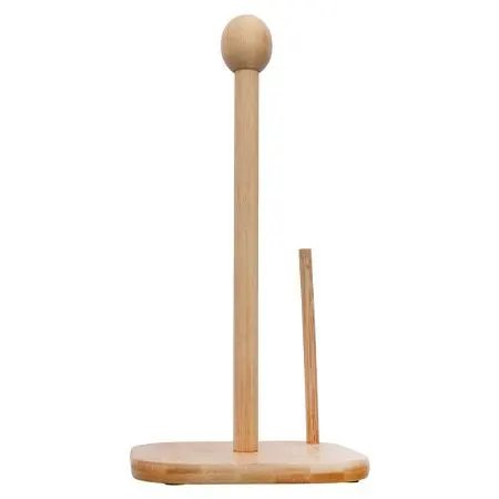 Suporte Papel Toalha Bambu 16 cm x 16 cm x 31 cm — imagem 2