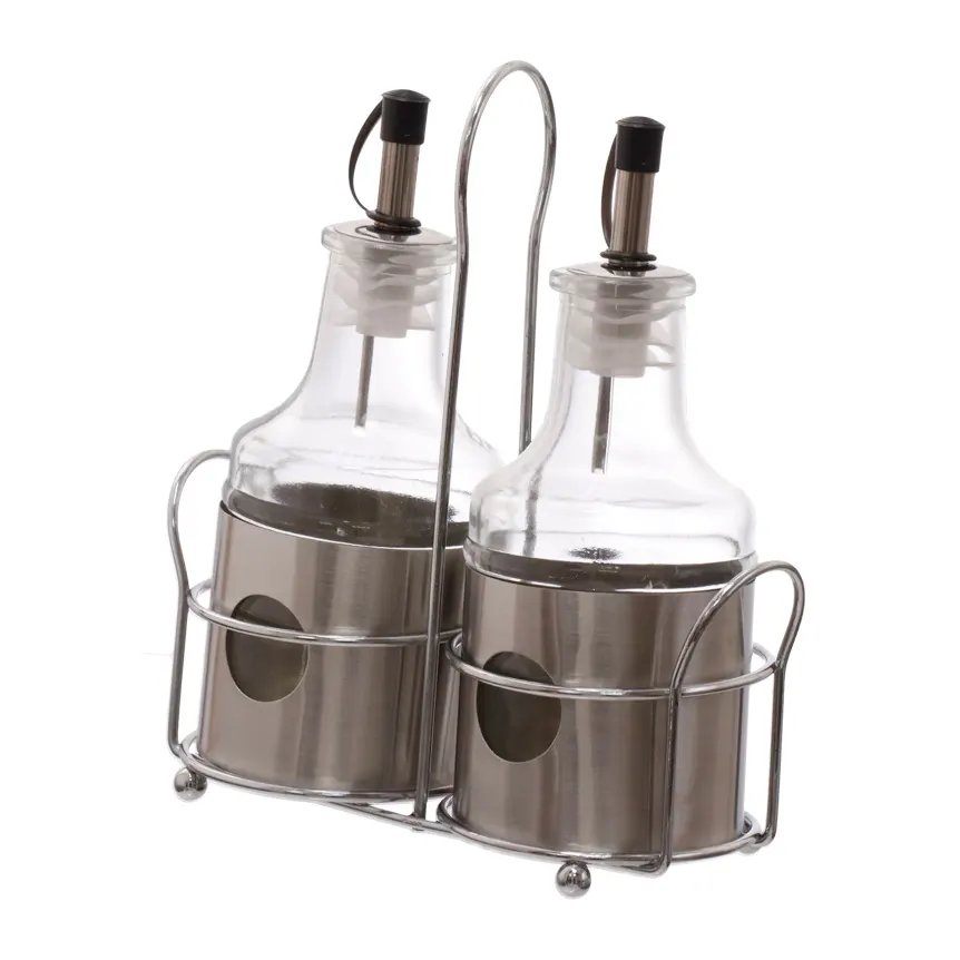 Galheteiro Vidro com Suporte 200ml 3 Peças — imagem 2