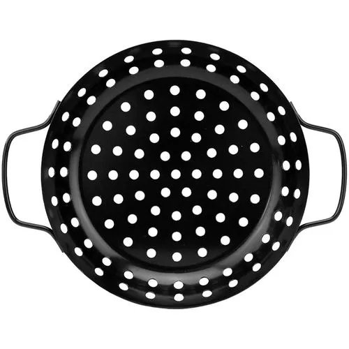 Assadeira Churrasqueira Grill Redondo Metal 31 cm x 24 cm x 4 cm — imagem 3