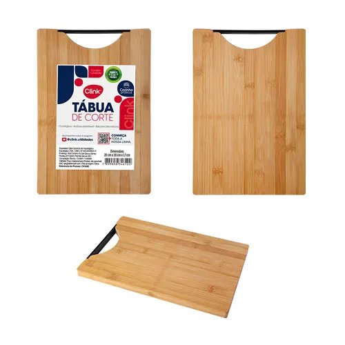 Tábua Bambu 20 cm x 30 cm x 1,7 cm — imagem 3