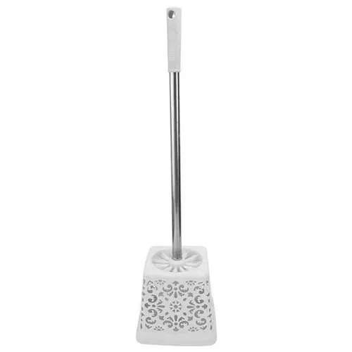Escova Sanitaria Plastica Cabo INOX 50 cm Base 13,5 cm x 12,5 cm x 10,5 cm (1 un) — imagem 2