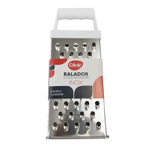 Ralador 4 Faces Pegador Aço INOX Plástico 24 cm x 10,5 cm x 7,5 cm — imagem 3