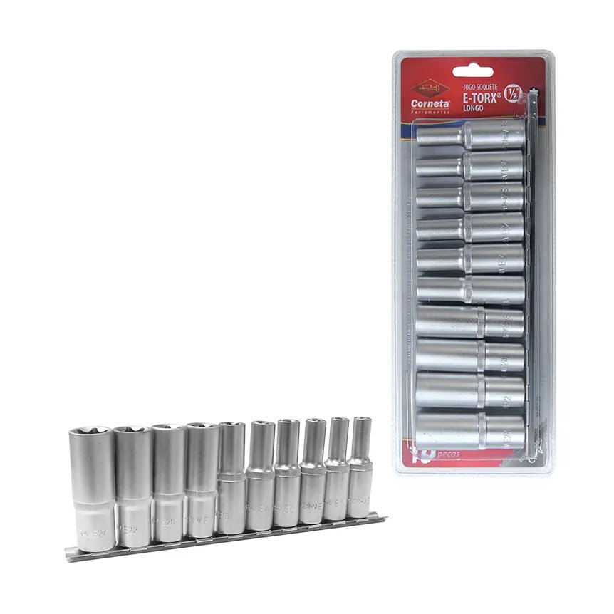 Soquete E-Torx Longo Jogo 10 Peças — imagem 2