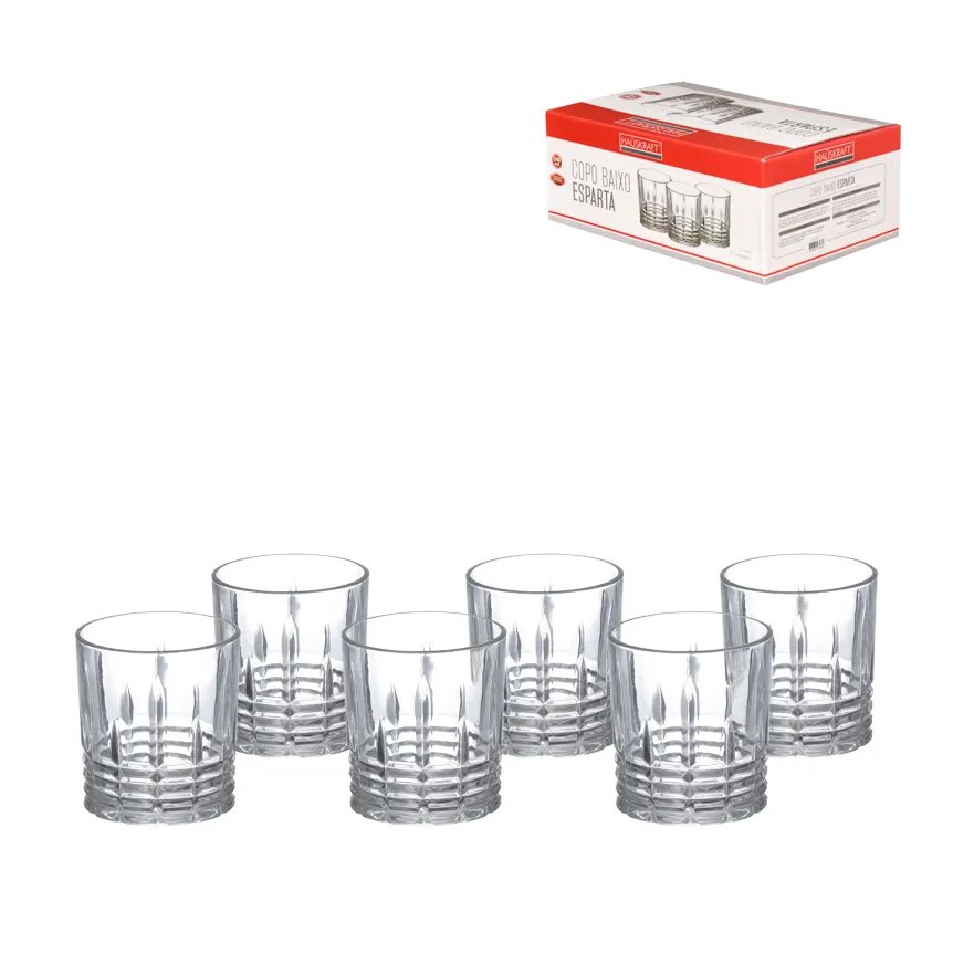 Copo Baixo Vidro Esparta 230ml 6 Peças — imagem 2