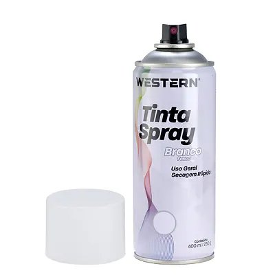 Tinta Spray Uso Geral Branca Fosca 400ml — imagem 2