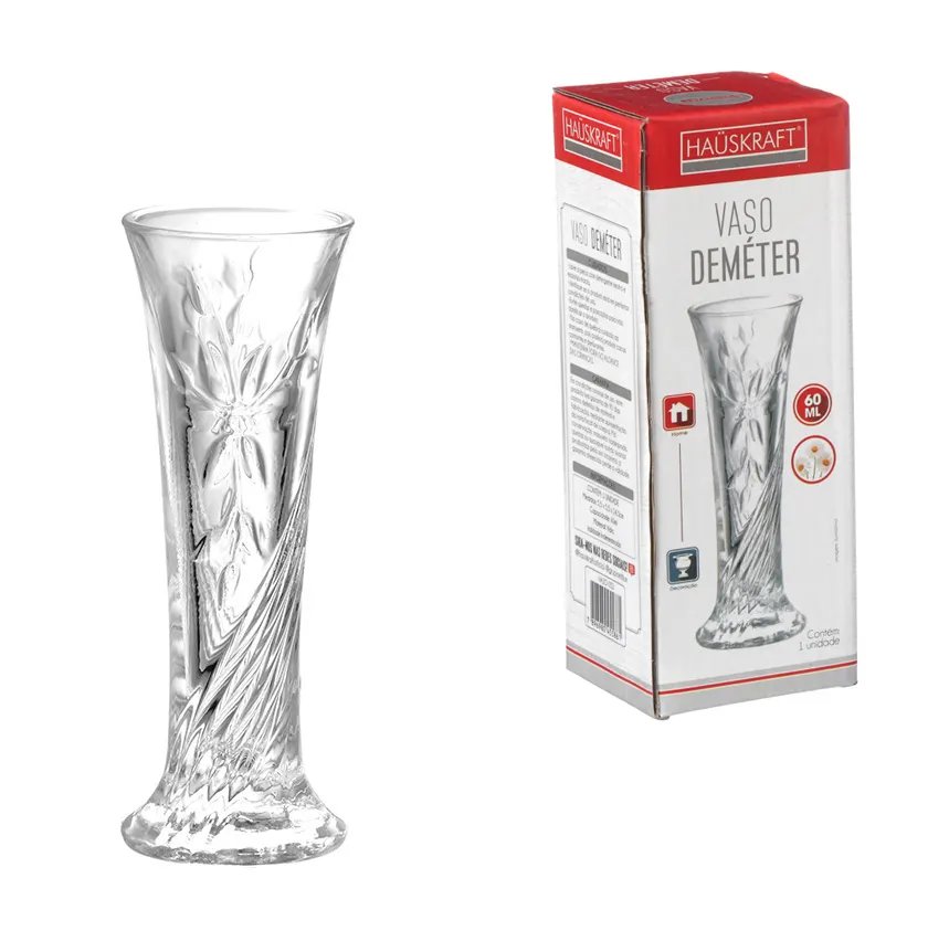 Vaso Vidro Demeter Transparente 14,5cm — imagem 2
