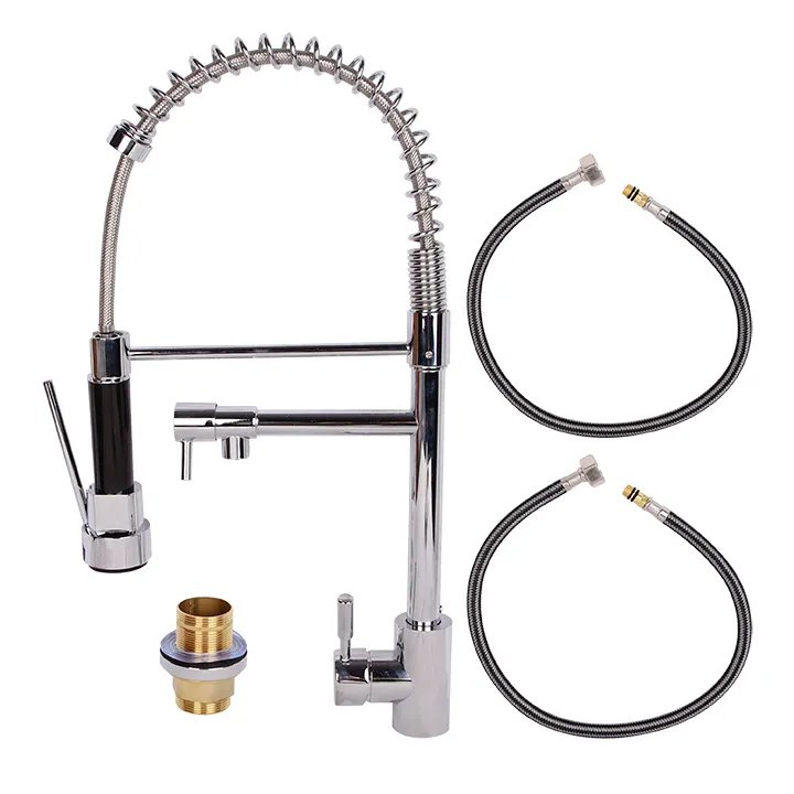 Torneira Inox Premium com Ducha Extensivel para Cozinha de Mesa — imagem 3