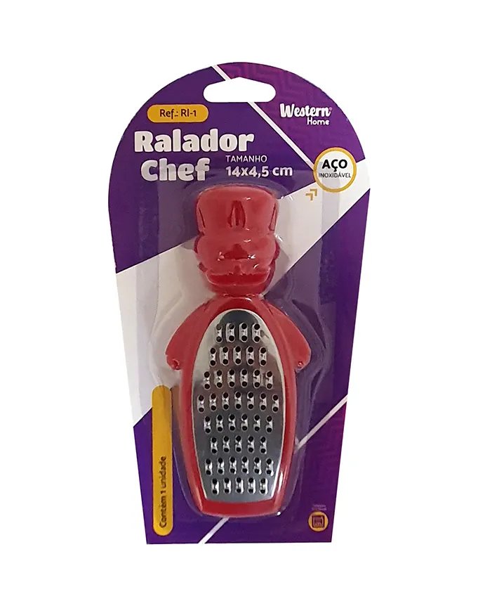 Ralador Chef Inox Vermelho 14cm — imagem 3