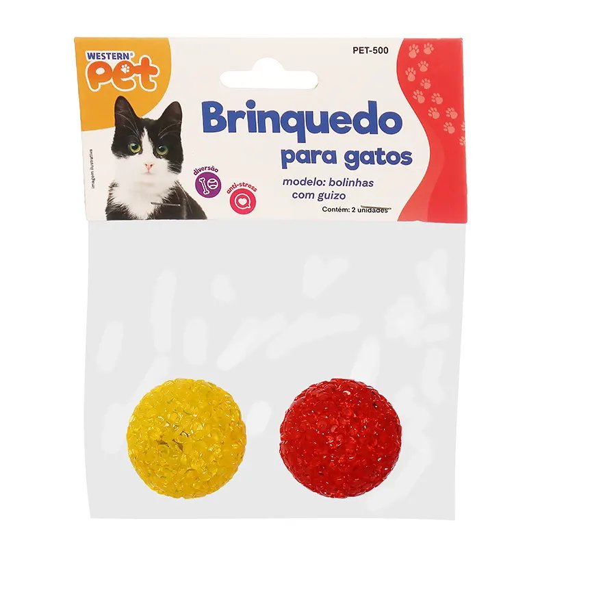 Brinquedo para Gato Bola EVA 3,7cm 2 Peças — imagem 3