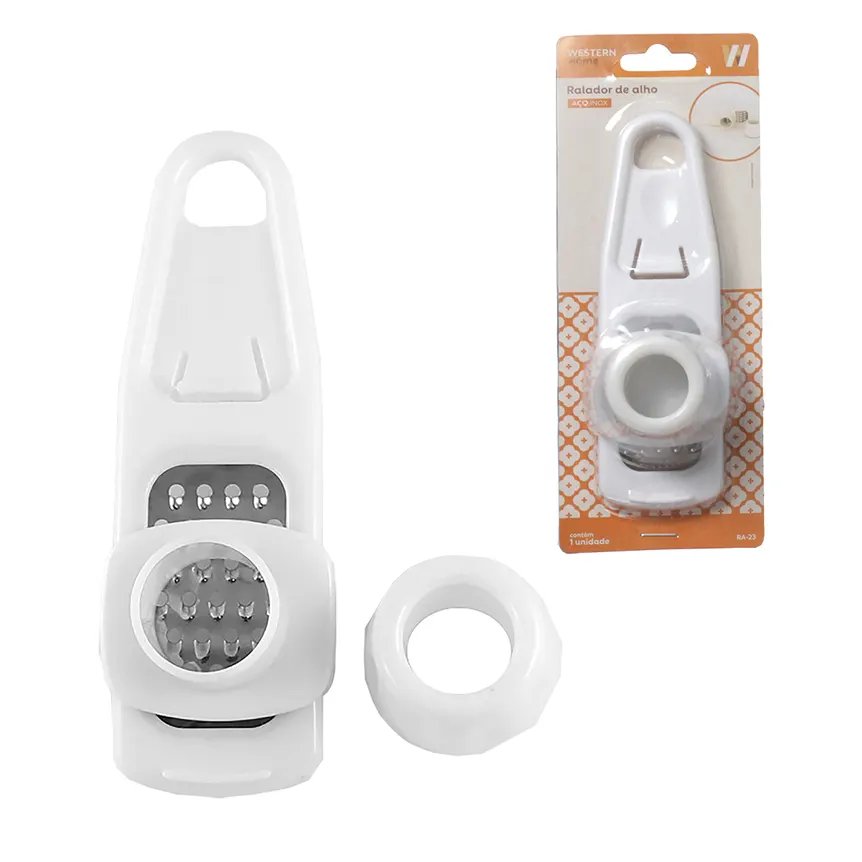Ralador Alho Inox Branco 14cm — imagem 2
