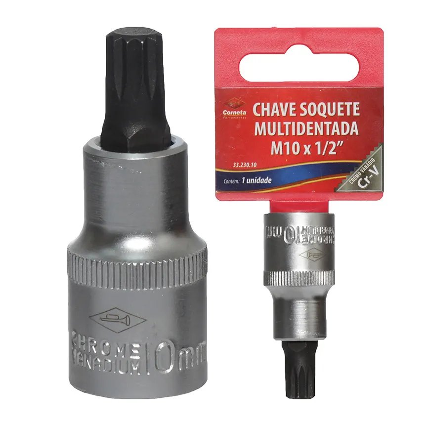 Soquete Bits Multidentado 1/2 M10 — imagem 2