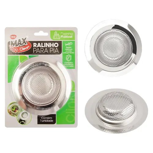 Ralo Pia Aço INOX 11,3 cm x 2,5 cm — imagem 2