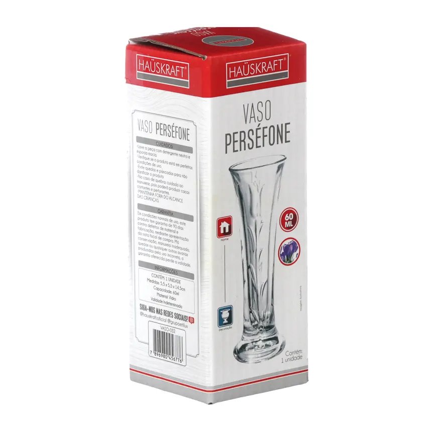 Vaso Vidro Persefone Transparente 14,5cm — imagem 2