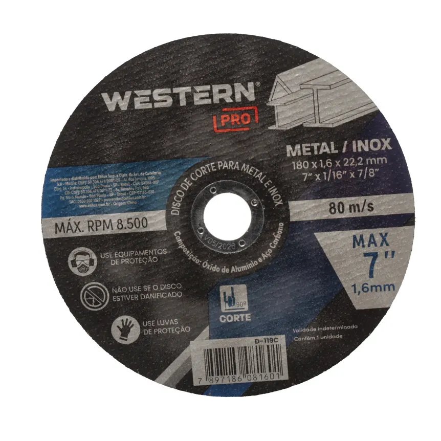 Disco Corte Max 180x1,6x22,2mm — imagem 2