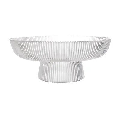 Centro de Mesa Pé Vidro GFT Transparente 30cm — imagem 4