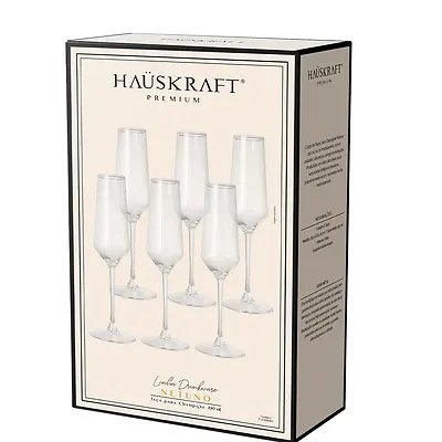 Taça Champagne Cristal Netun 190ml 6 Peças — imagem 3