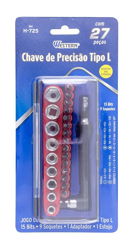 Chave L Bits/Soquete 27 Peças — imagem 3