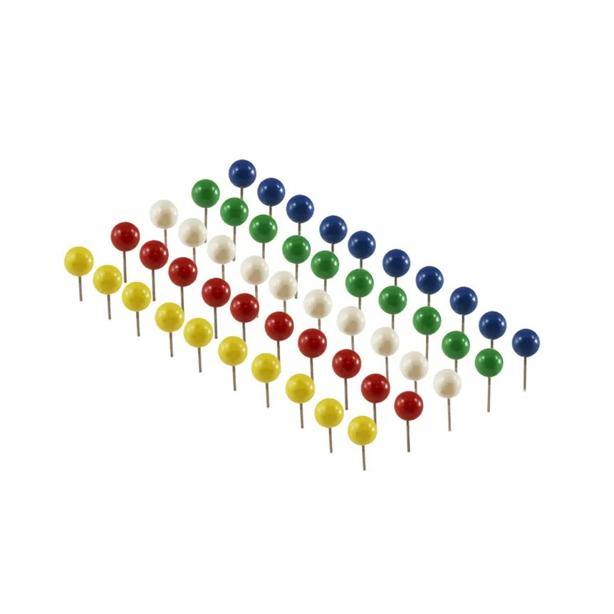 Alfinetes Redondos Color 50 Peças — imagem 3