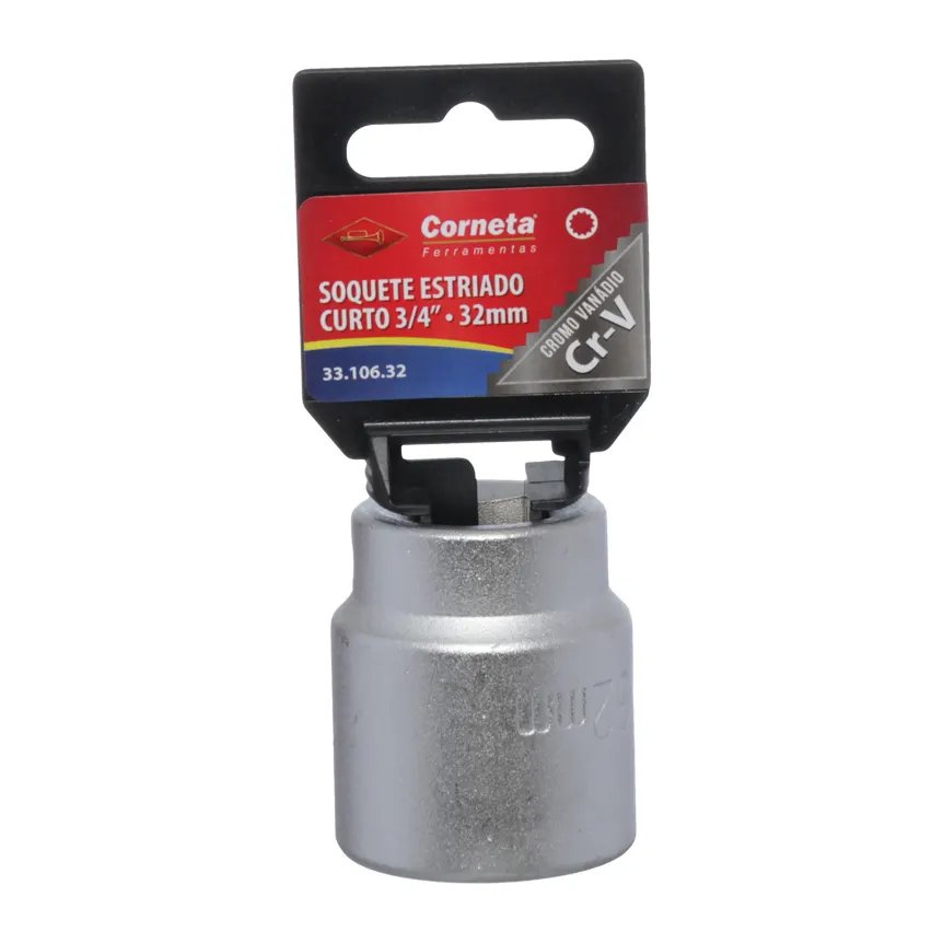 Soquete Estriado Curto 3/4 32mm — imagem 2