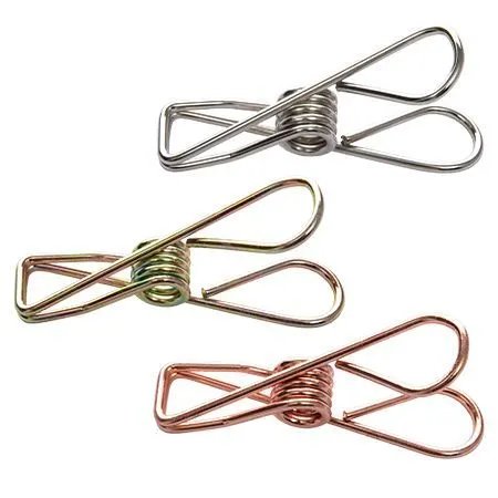 KIT 12 Prendedores Metal 6 cm x 1,4 cm x 2,7 cm — imagem 2