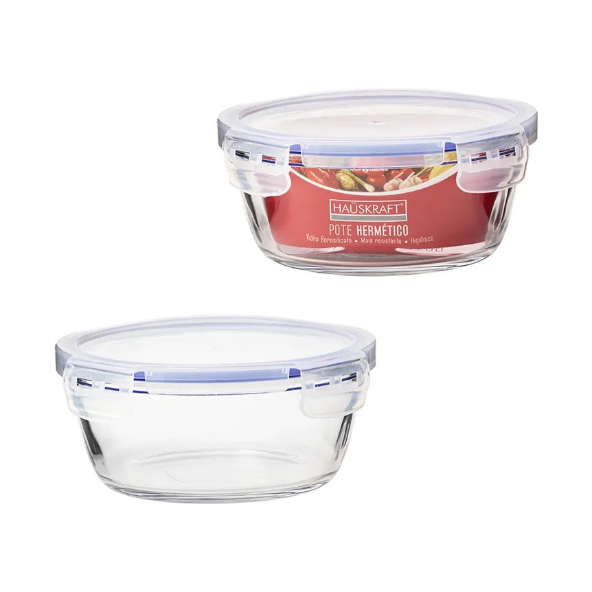 Pote Hermético Redondo Vidro 1L — imagem 2