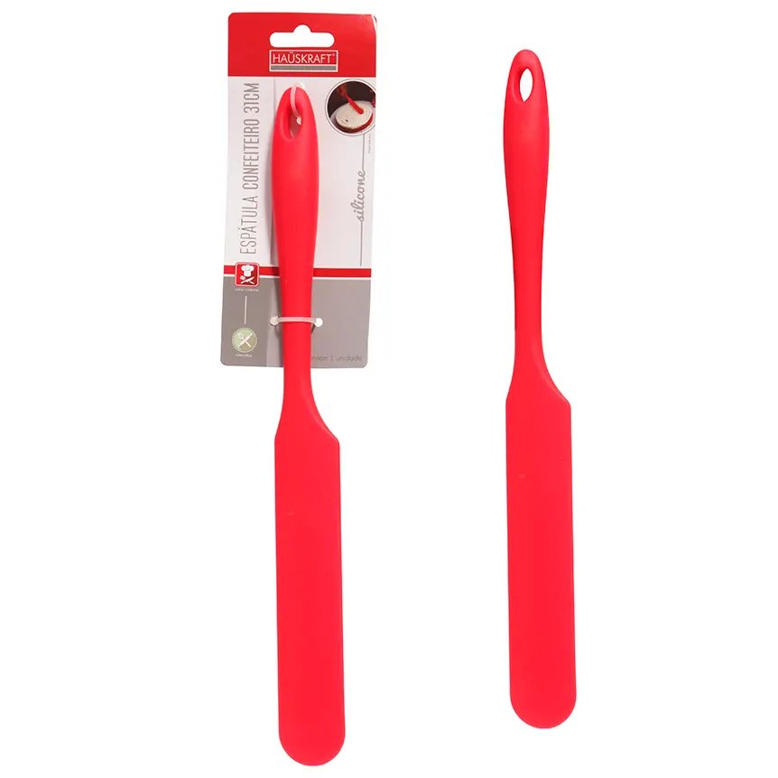 Espátula Confeiteiro Silicone 31cm Vermelha — imagem 2