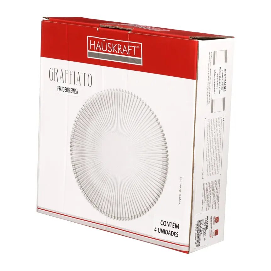 Prato de Sobremesa Vidro GFT 20,5cm — imagem 2