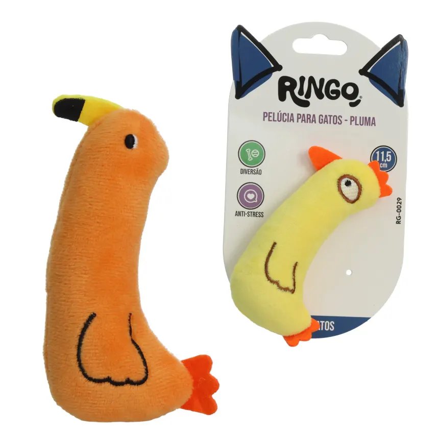 Brinquedo para Gato Pelúcia Pluma 11,5cm — imagem 2