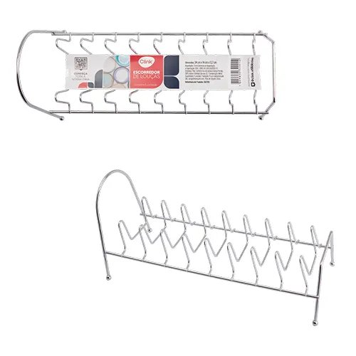 Escorredor Louça Metal 34 cm x 14 cm x 13,7 cm (1 un) — imagem 2
