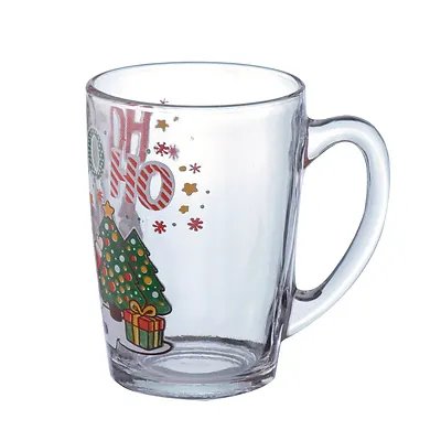 Caneca Vidro Noel Árvore 350ml — imagem 2