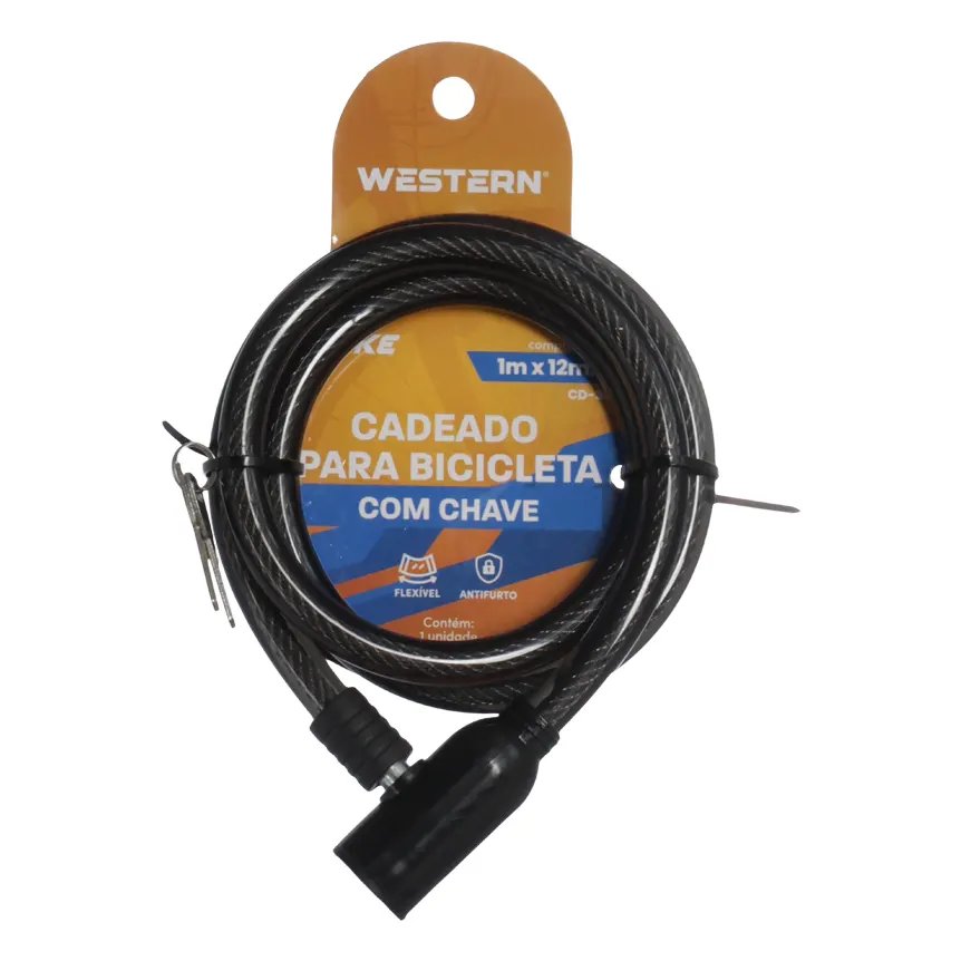 Cadeado Flexível Bike 1m x 12mm — imagem 3